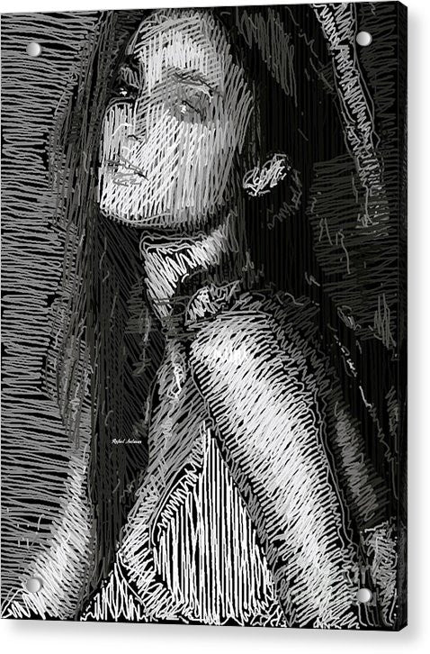 Acrylic Print - Studio Portrait In Pencil 39