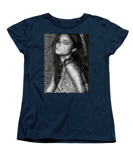 Women's T-Shirt (Standard Cut) - Studio Portrait In Pencil 39