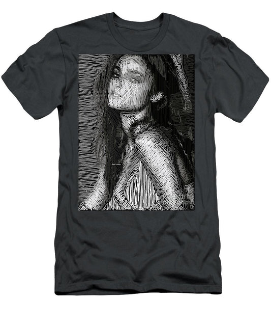 Men's T-Shirt (Slim Fit) - Studio Portrait In Pencil 39