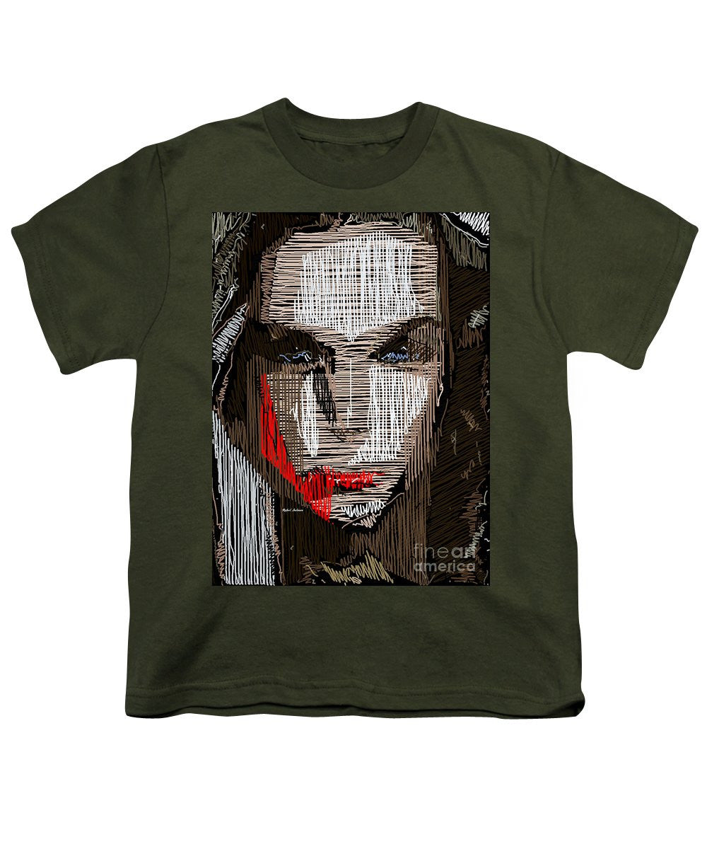 T-shirt pour jeunes - Portrait en studio au crayon 41