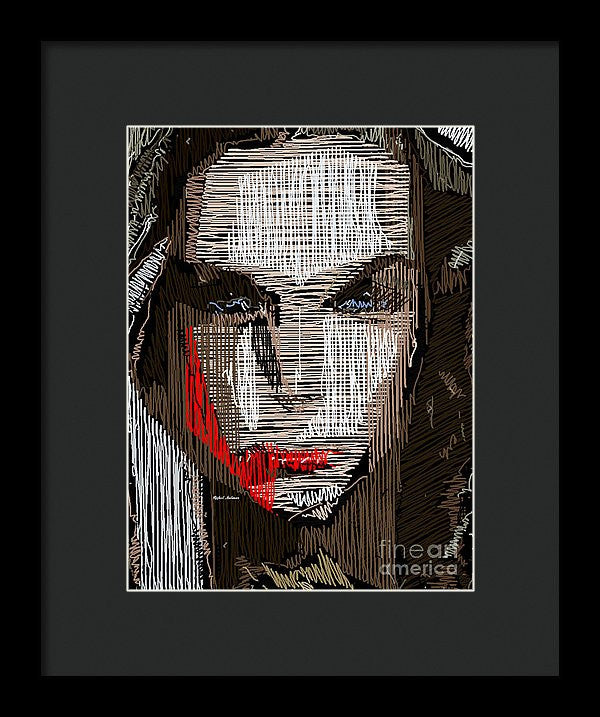 Framed Print - Studio Portrait In Pencil 41