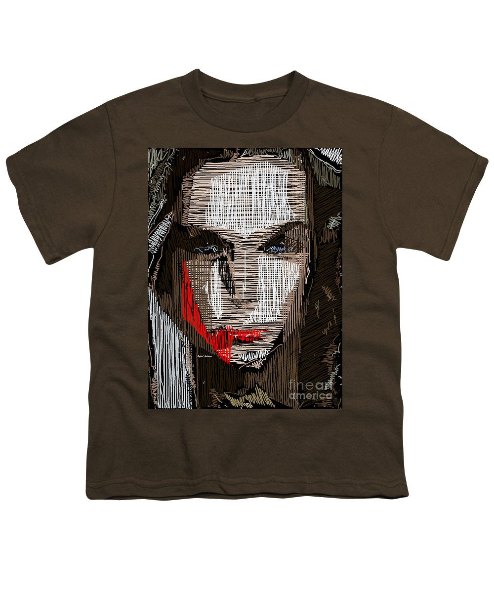 T-shirt pour jeunes - Portrait en studio au crayon 41