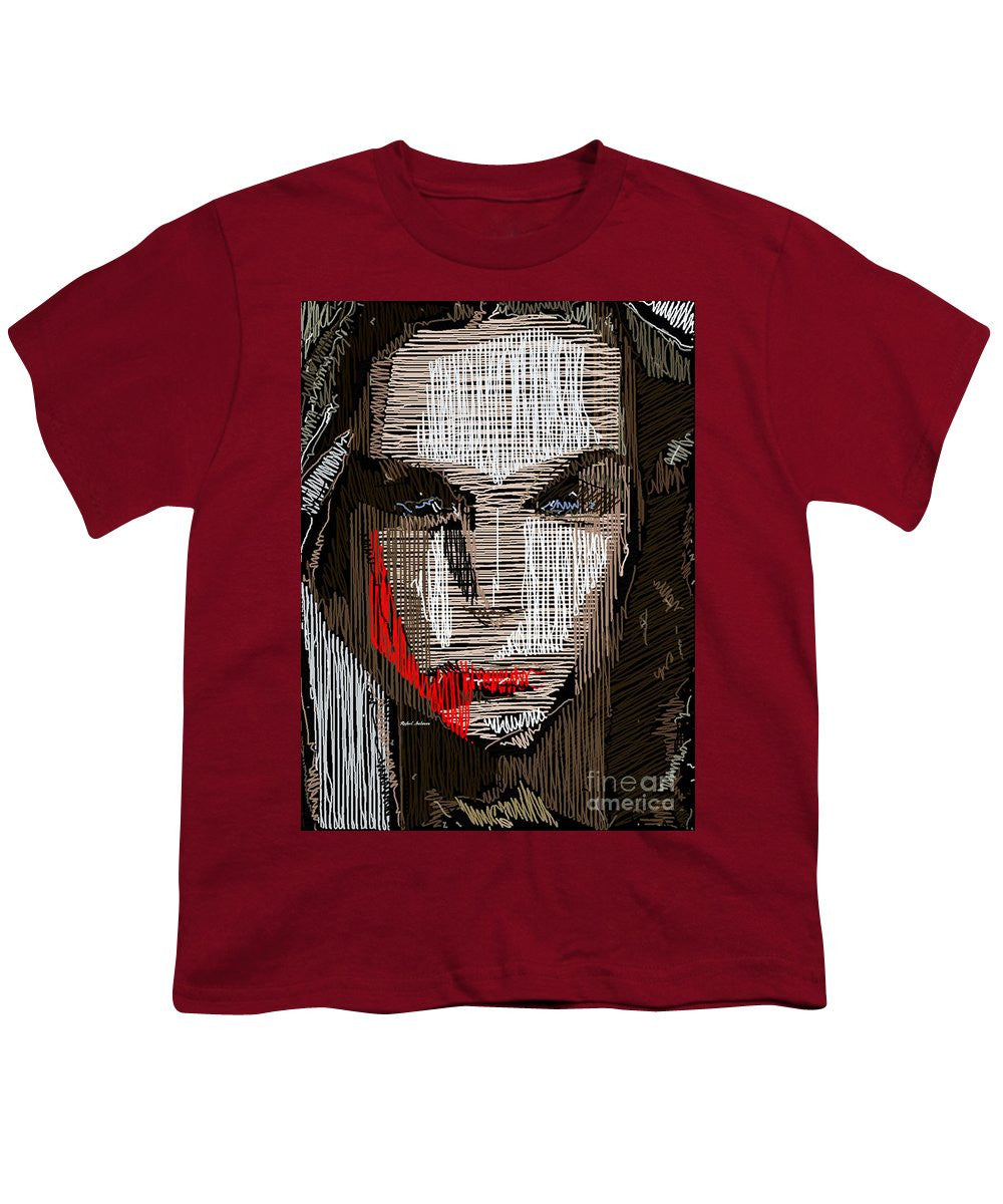 T-shirt pour jeunes - Portrait en studio au crayon 41