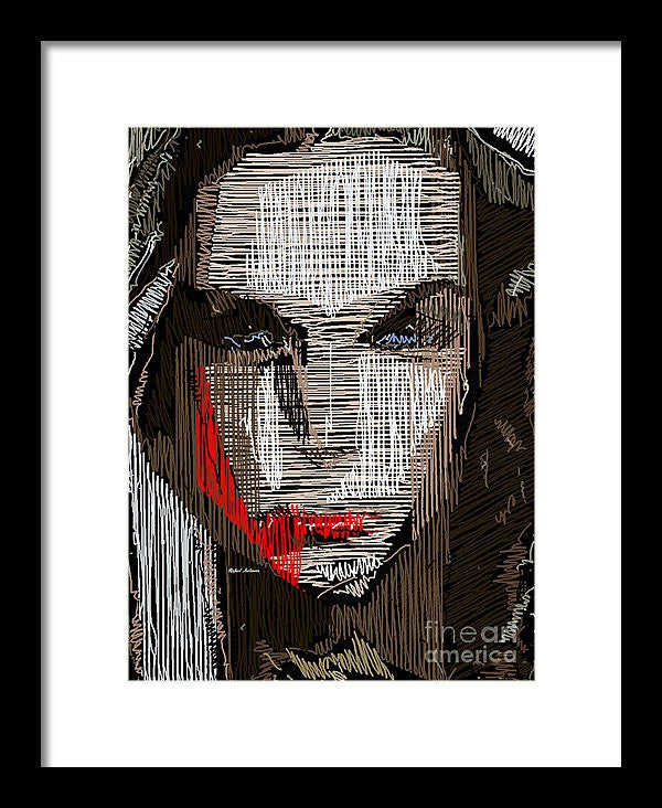 Framed Print - Studio Portrait In Pencil 41