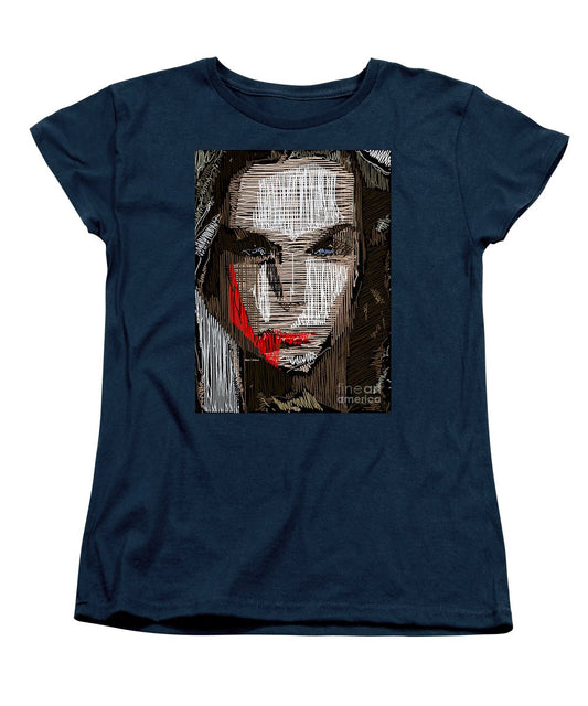 Women's T-Shirt (Standard Cut) - Studio Portrait In Pencil 41