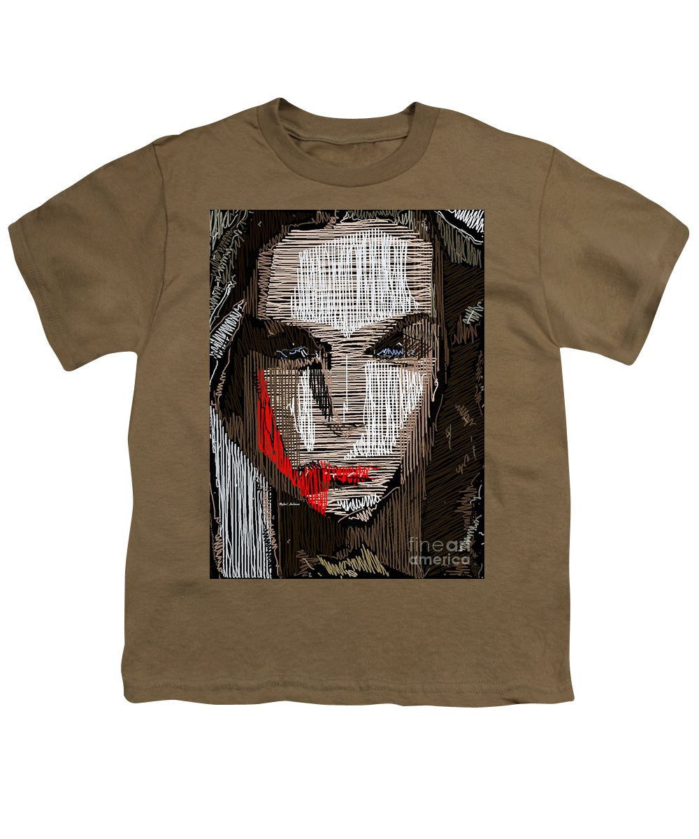 T-shirt pour jeunes - Portrait en studio au crayon 41