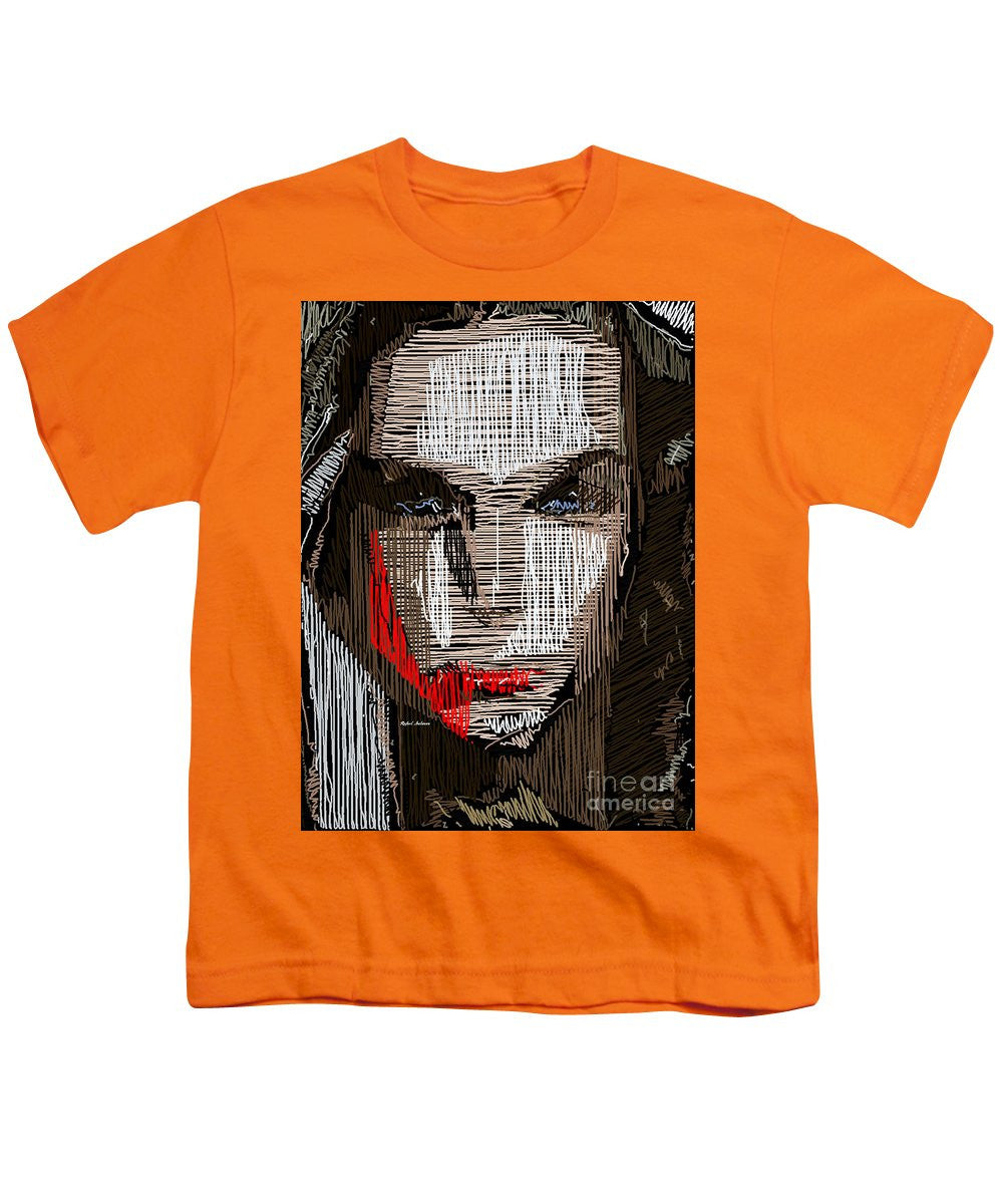 T-shirt pour jeunes - Portrait en studio au crayon 41