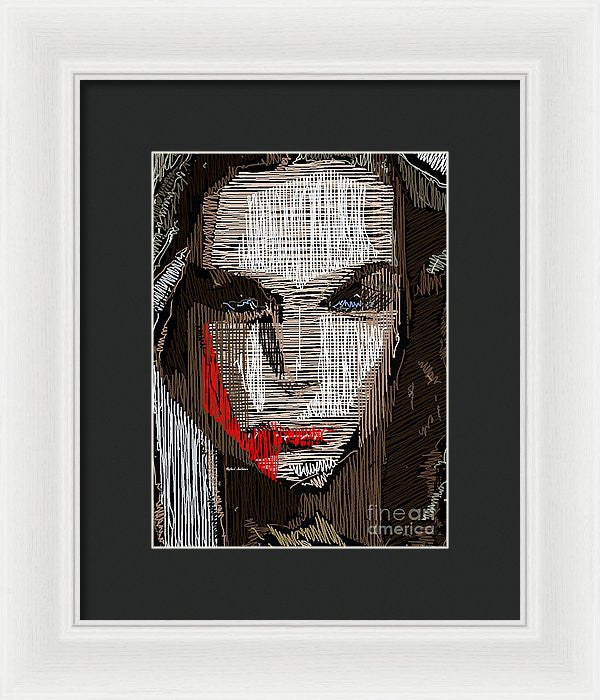 Framed Print - Studio Portrait In Pencil 41