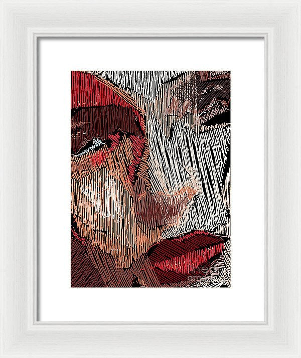 Framed Print - Studio Portrait In Pencil 42