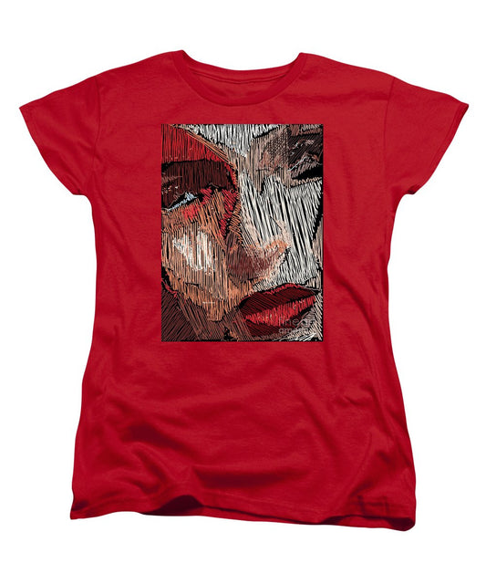 Women's T-Shirt (Standard Cut) - Studio Portrait In Pencil 42