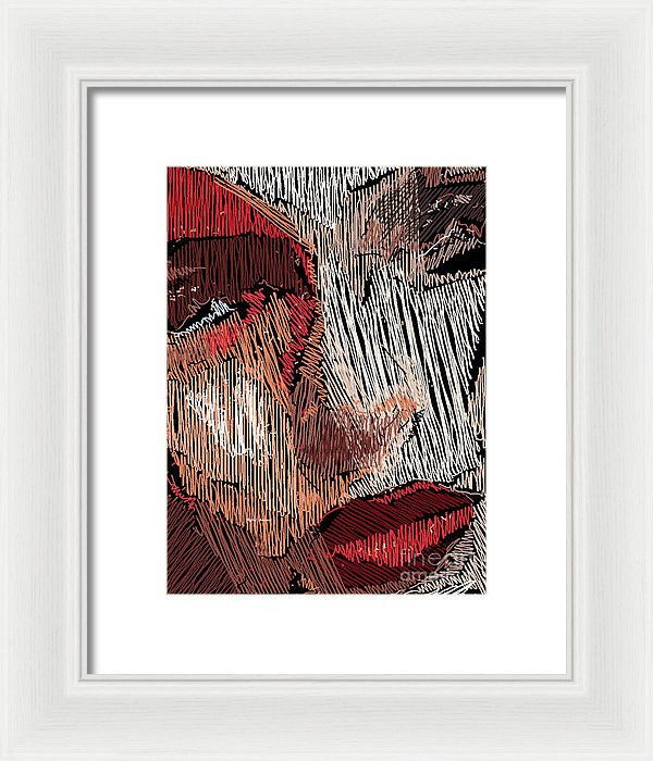 Framed Print - Studio Portrait In Pencil 42