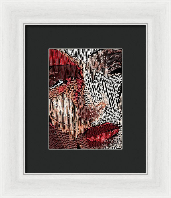 Framed Print - Studio Portrait In Pencil 42