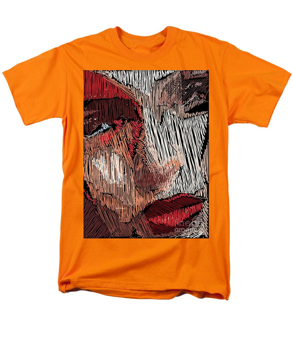 T-shirt pour homme (coupe standard) - Portrait en studio au crayon 42