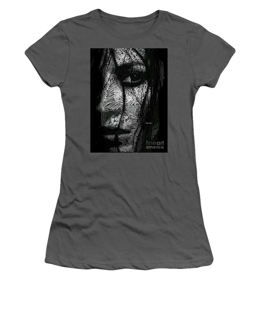Women's T-Shirt (Junior Cut) - Studio Portrait In Pencil 53