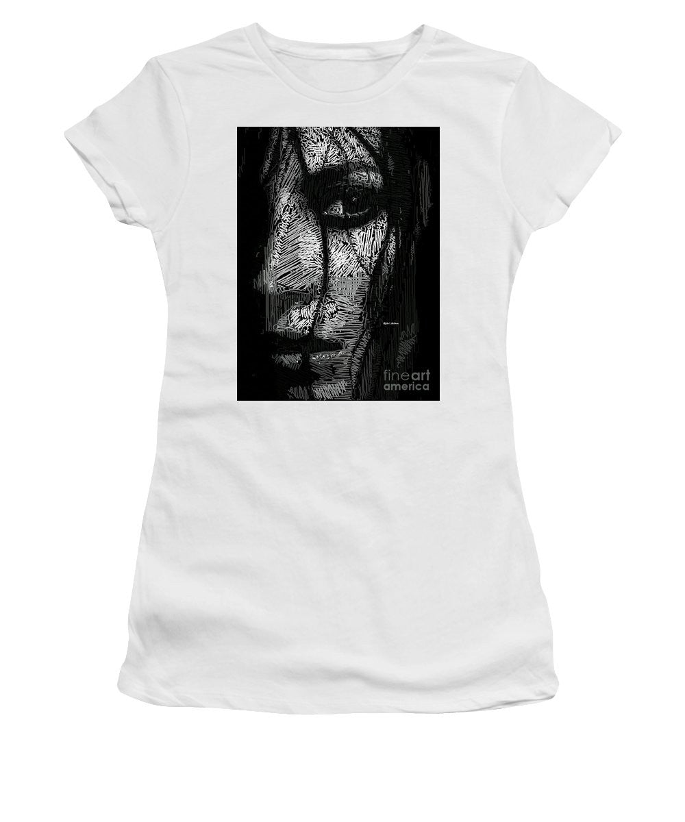 Women's T-Shirt (Junior Cut) - Studio Portrait In Pencil 53