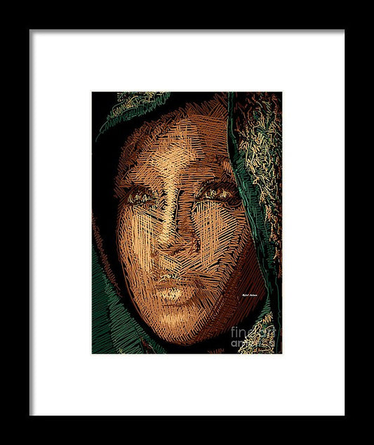 Framed Print - Studio Portrait In Pencil 54