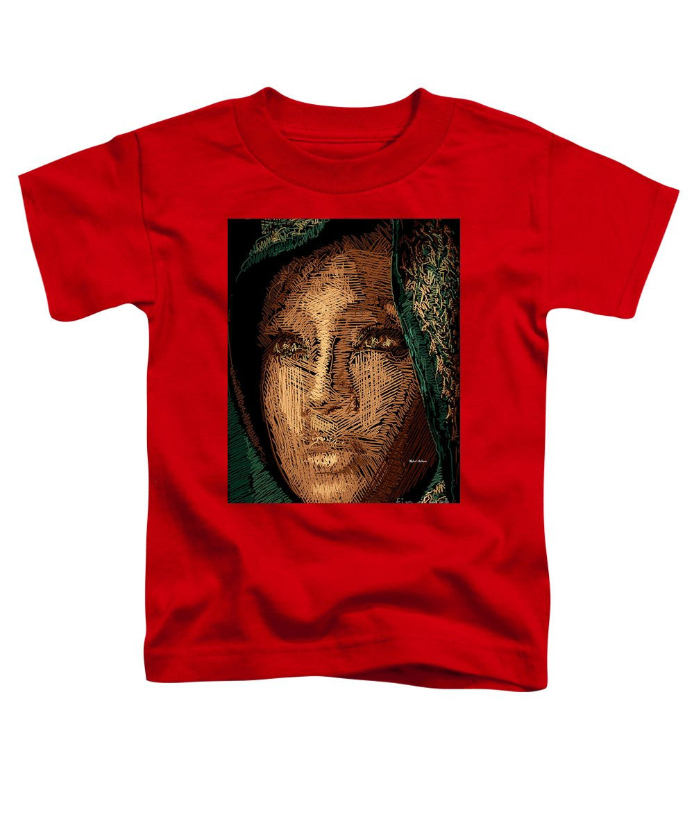 T-shirt pour tout-petits - Portrait en studio au crayon 54