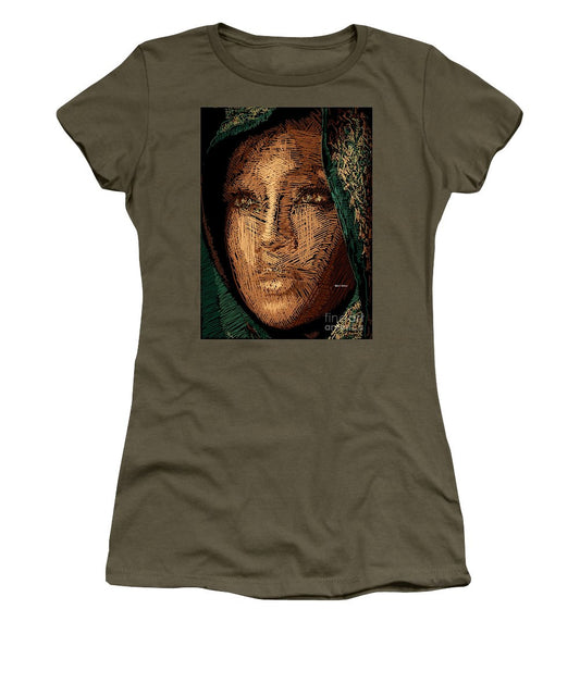 Women's T-Shirt (Junior Cut) - Studio Portrait In Pencil 54