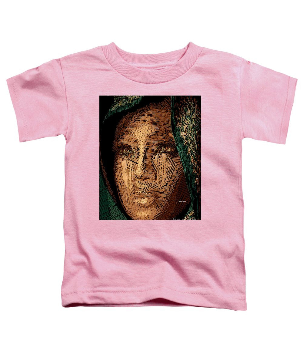 T-shirt pour tout-petits - Portrait en studio au crayon 54