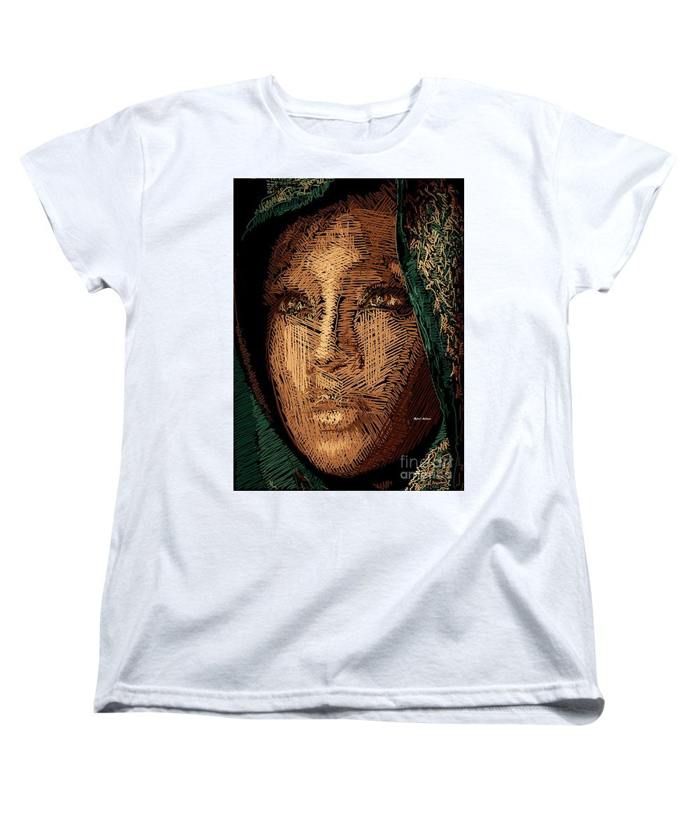 Women's T-Shirt (Standard Cut) - Studio Portrait In Pencil 54
