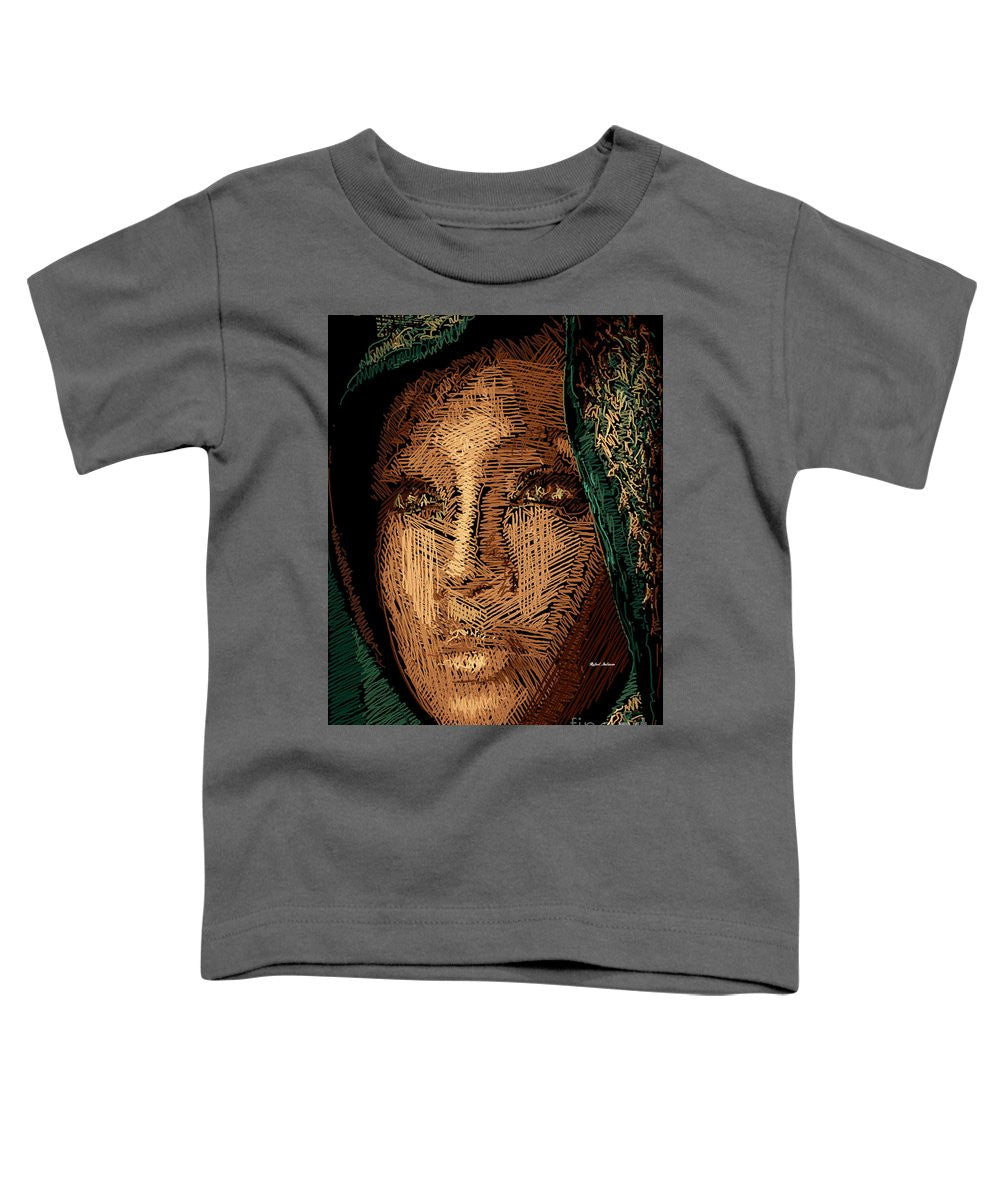 T-shirt pour tout-petits - Portrait en studio au crayon 54