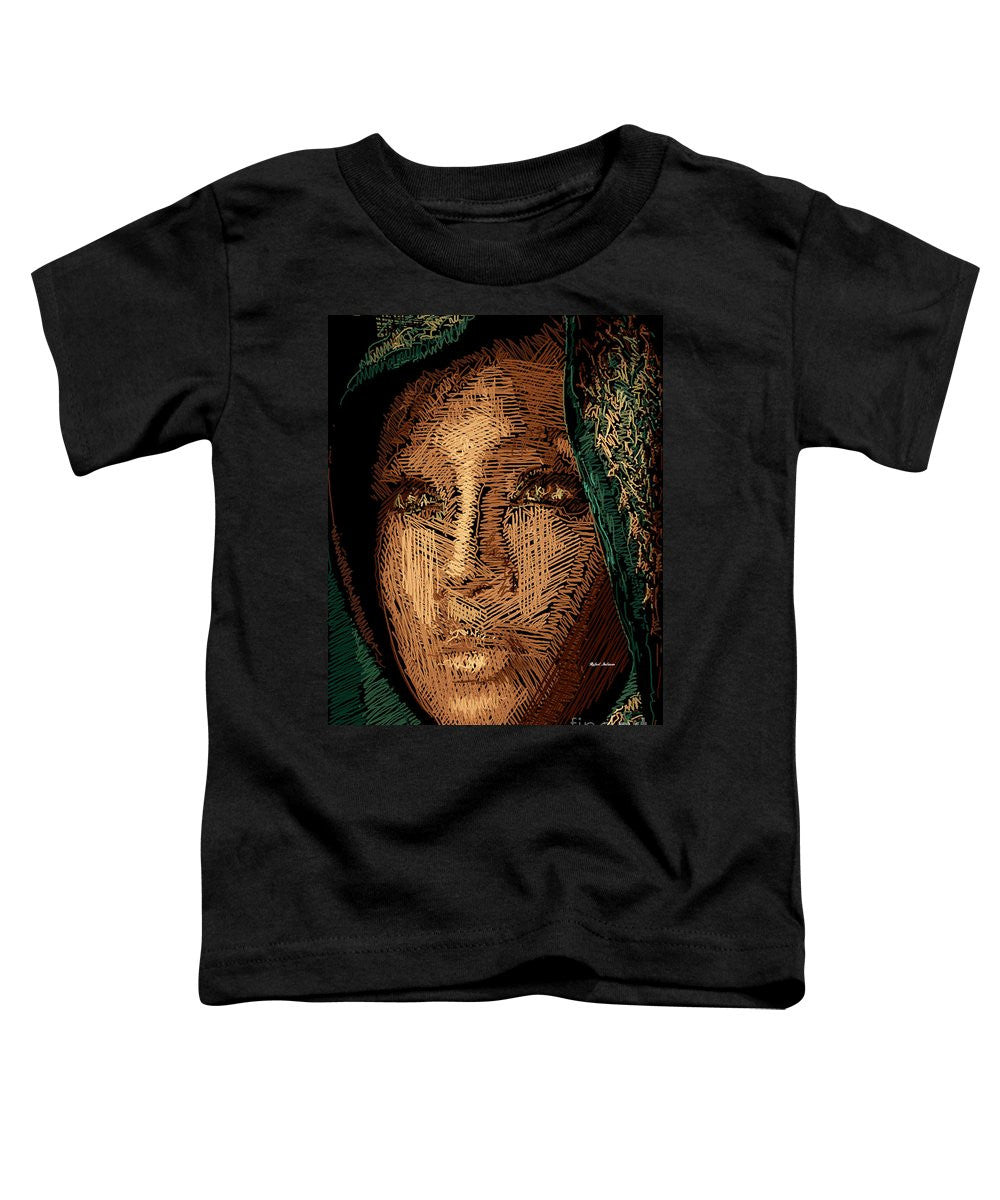 T-shirt pour tout-petits - Portrait en studio au crayon 54