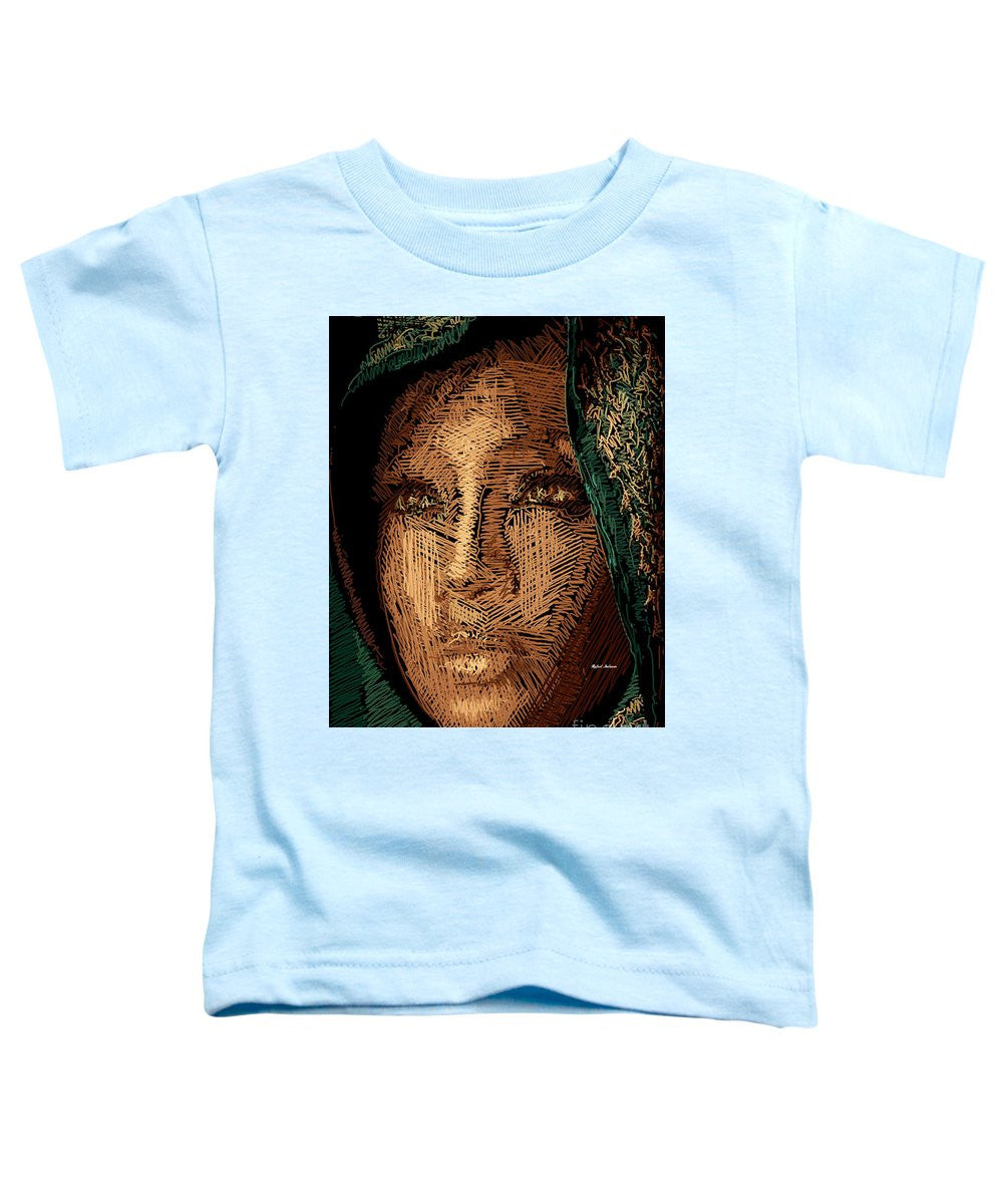 T-shirt pour tout-petits - Portrait en studio au crayon 54