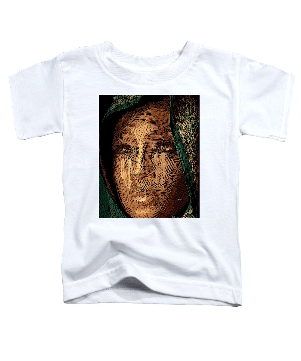 T-shirt pour tout-petits - Portrait en studio au crayon 54