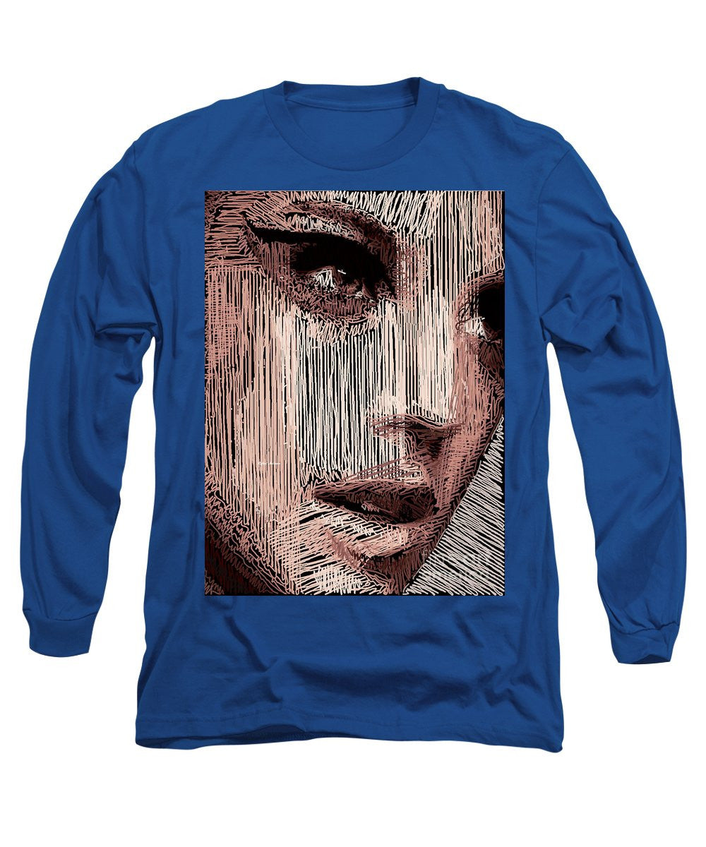 Long Sleeve T-Shirt - Studio Portrait In Pencil 57