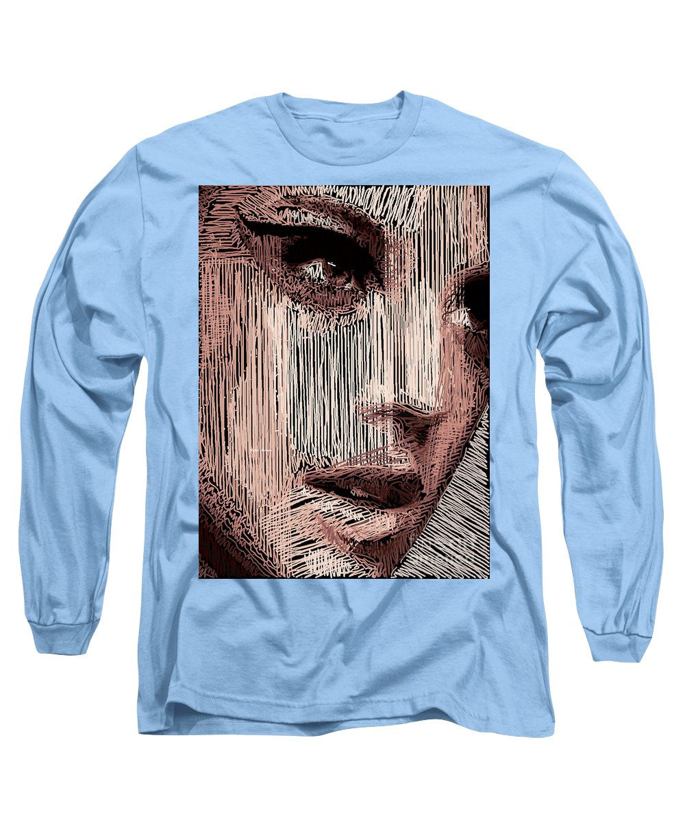 Long Sleeve T-Shirt - Studio Portrait In Pencil 57