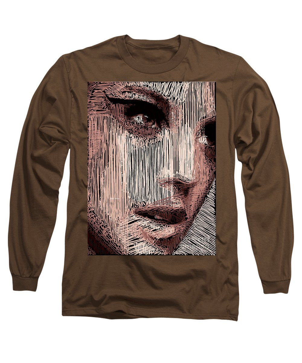 Long Sleeve T-Shirt - Studio Portrait In Pencil 57