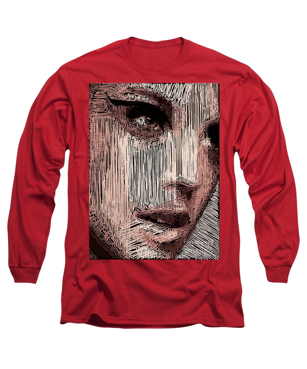 Long Sleeve T-Shirt - Studio Portrait In Pencil 57