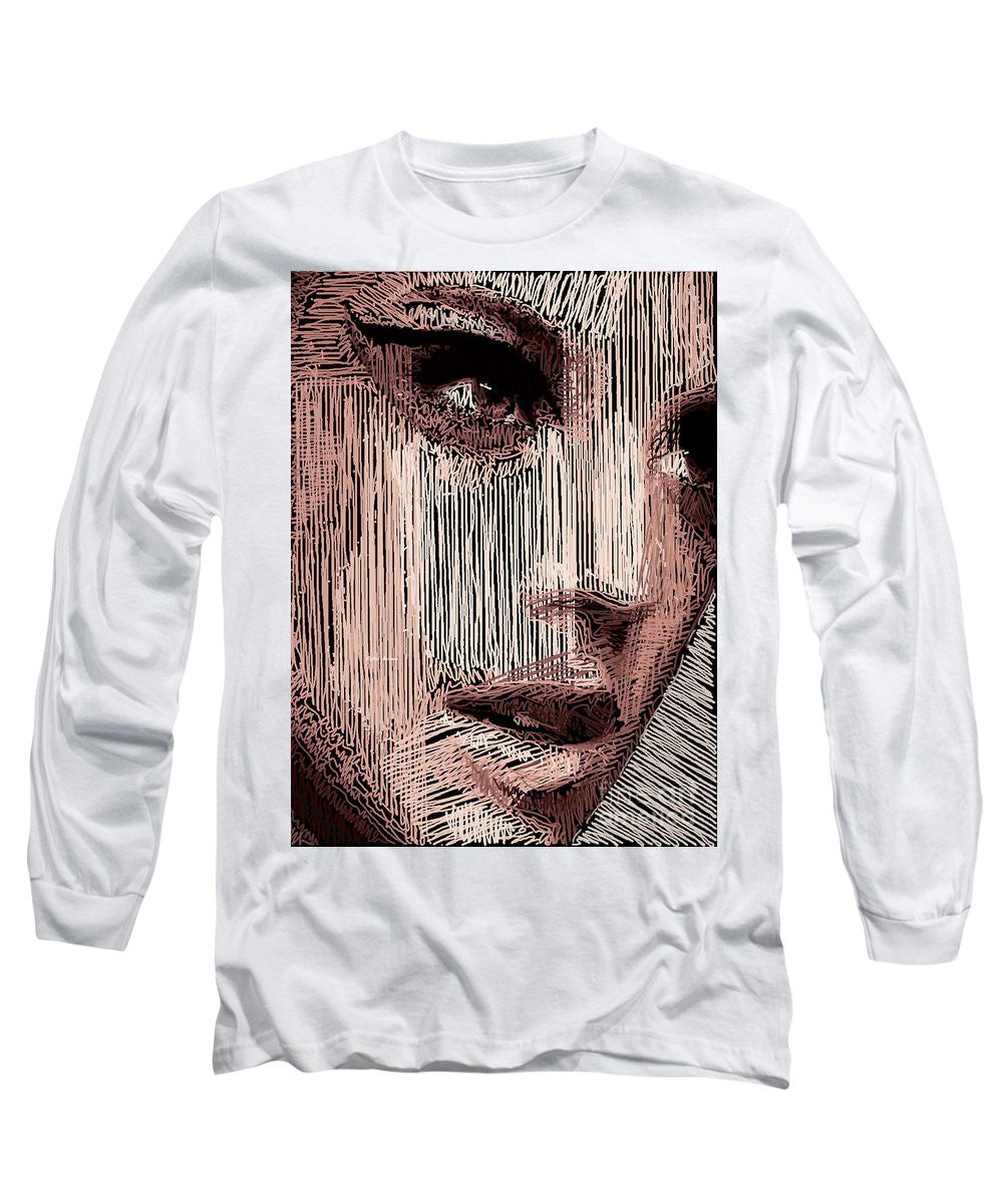 Long Sleeve T-Shirt - Studio Portrait In Pencil 57