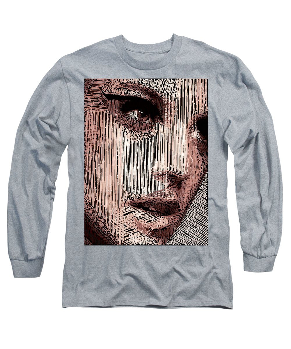 Long Sleeve T-Shirt - Studio Portrait In Pencil 57