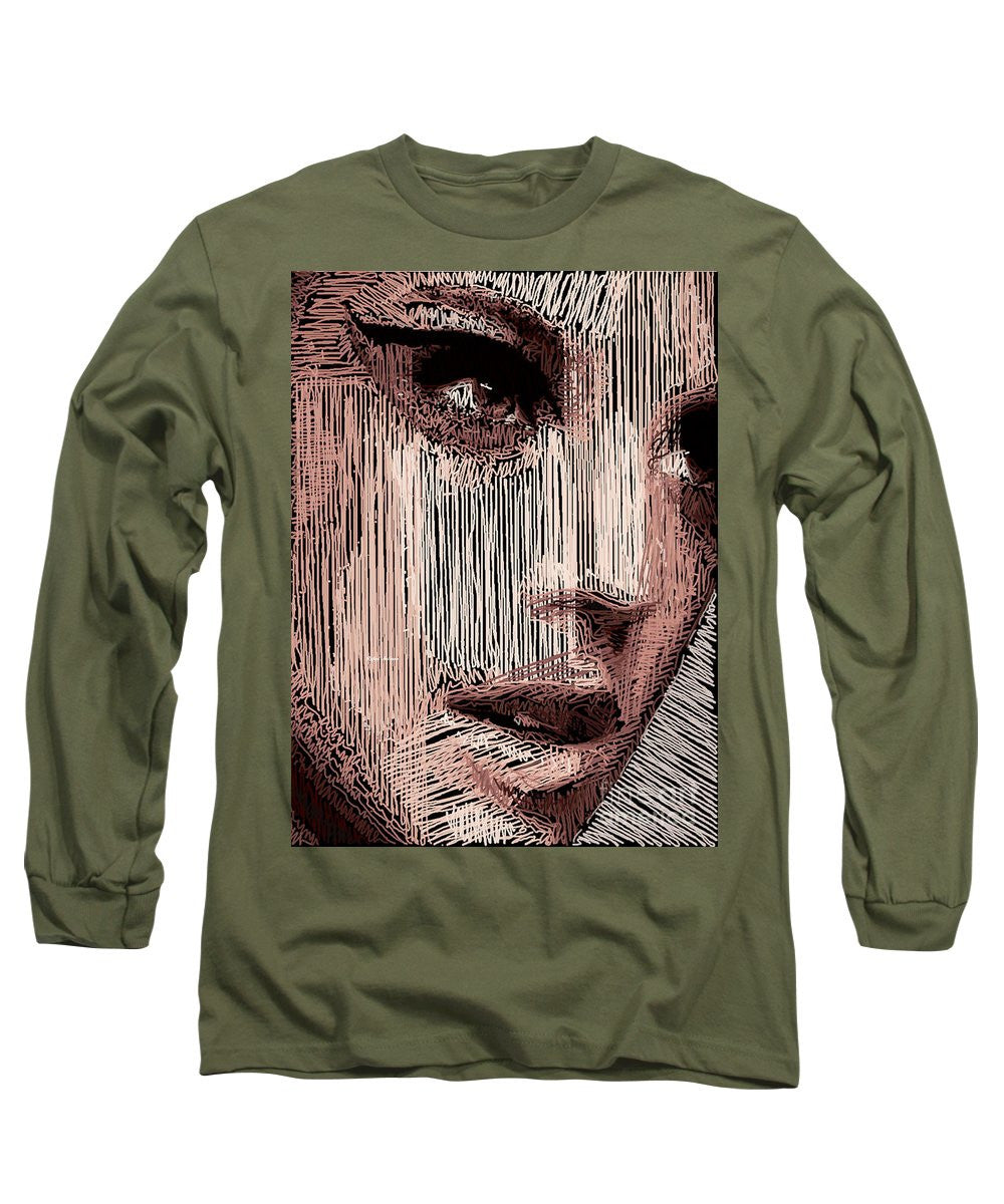 Long Sleeve T-Shirt - Studio Portrait In Pencil 57