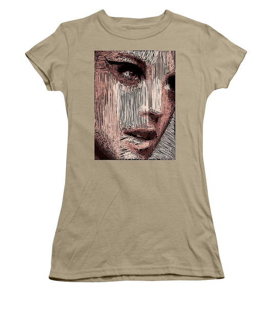 Women's T-Shirt (Junior Cut) - Studio Portrait In Pencil 57