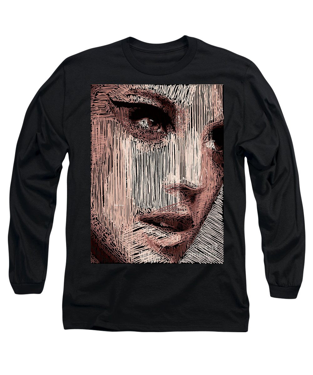 Long Sleeve T-Shirt - Studio Portrait In Pencil 57