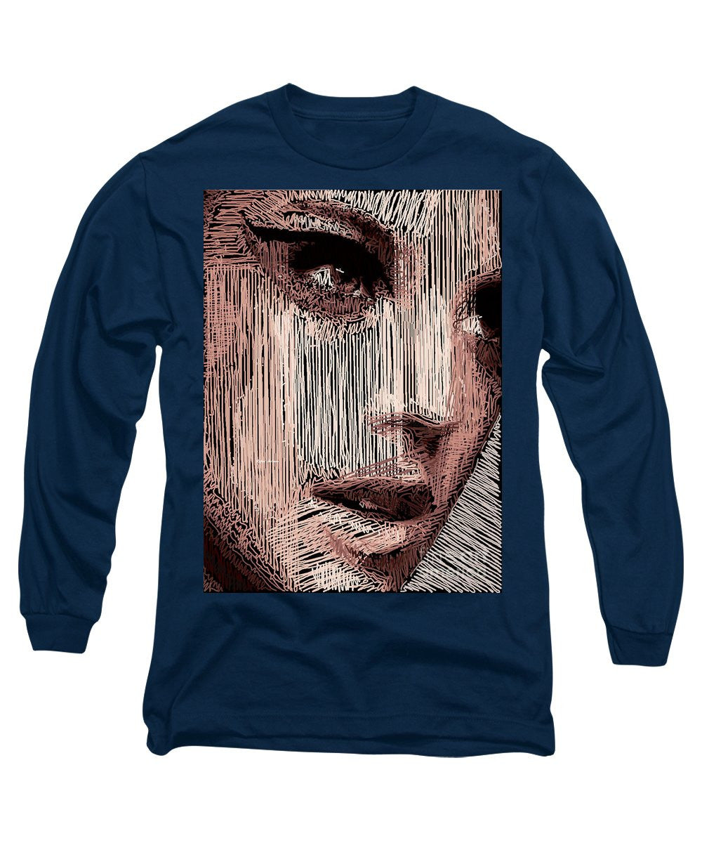 Long Sleeve T-Shirt - Studio Portrait In Pencil 57