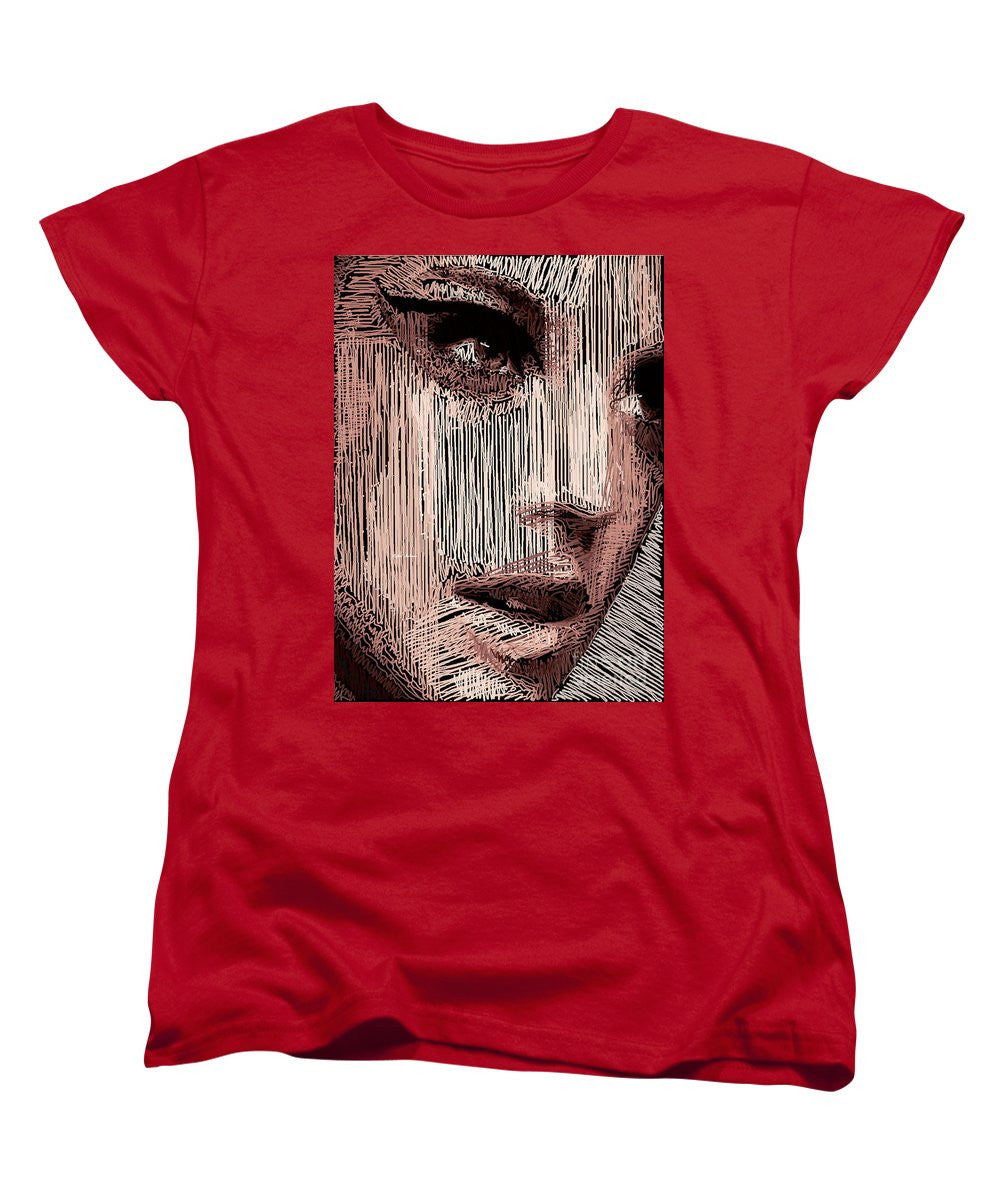Women's T-Shirt (Standard Cut) - Studio Portrait In Pencil 57