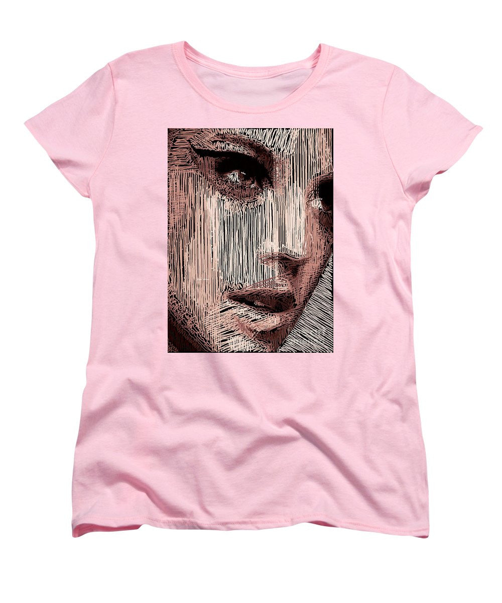 Women's T-Shirt (Standard Cut) - Studio Portrait In Pencil 57