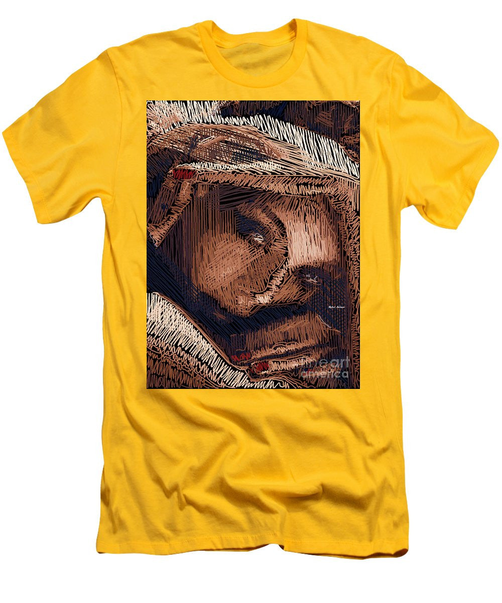 Men's T-Shirt (Slim Fit) - Studio Portrait In Pencil 59