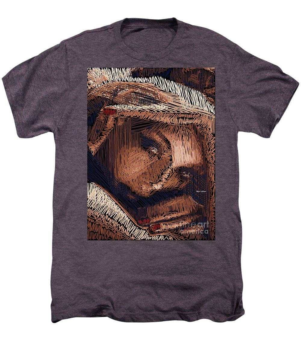 Men's Premium T-Shirt - Studio Portrait In Pencil 59