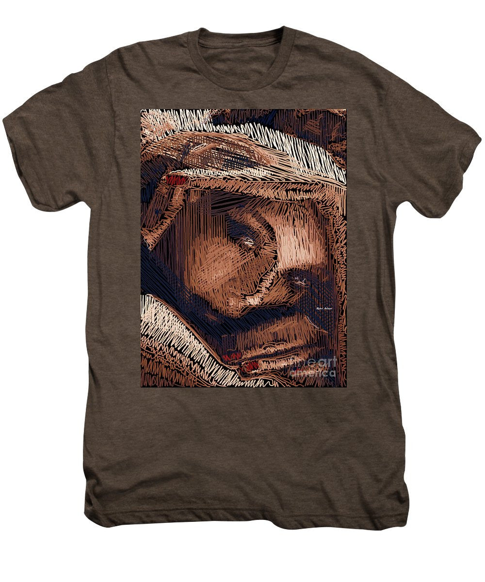 Men's Premium T-Shirt - Studio Portrait In Pencil 59
