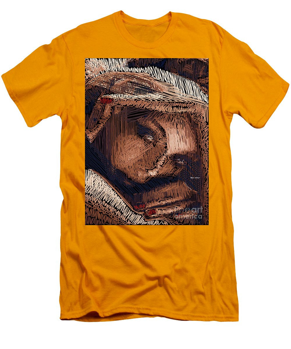 Men's T-Shirt (Slim Fit) - Studio Portrait In Pencil 59