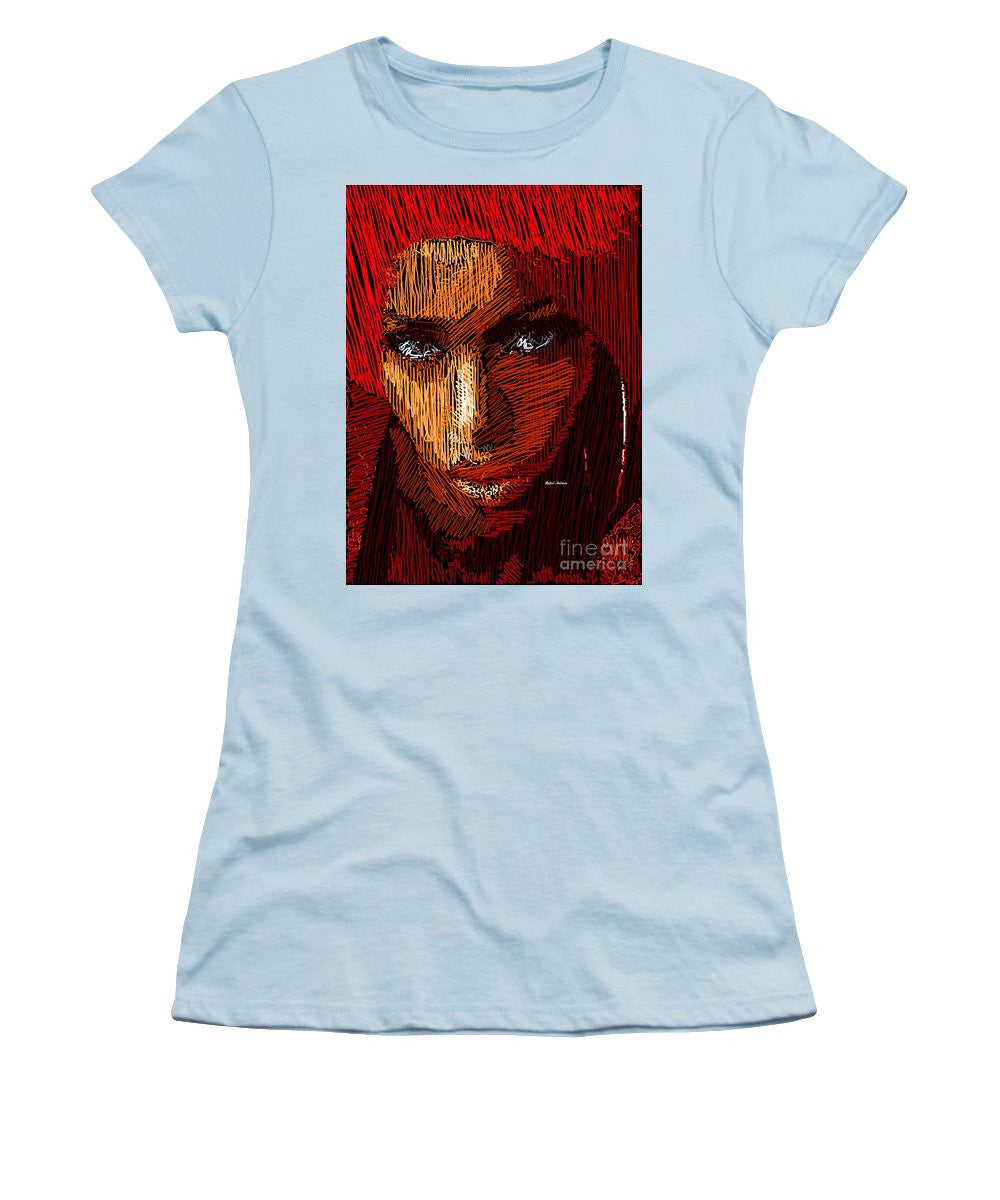 Women's T-Shirt (Junior Cut) - Studio Portrait In Pencil 61