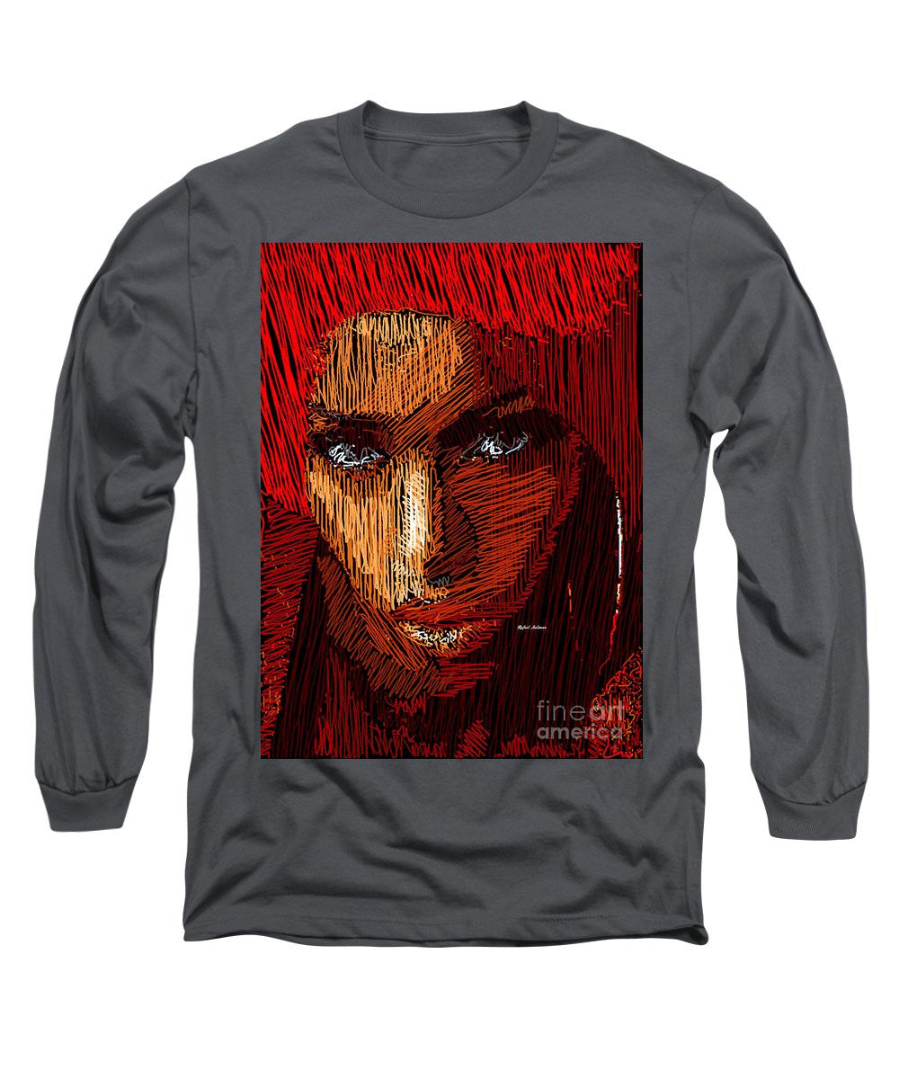 Long Sleeve T-Shirt - Studio Portrait In Pencil 61