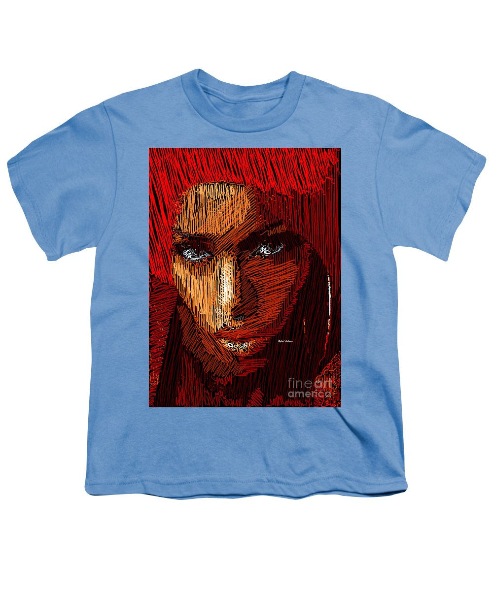 T-shirt pour jeunes - Portrait en studio au crayon 61