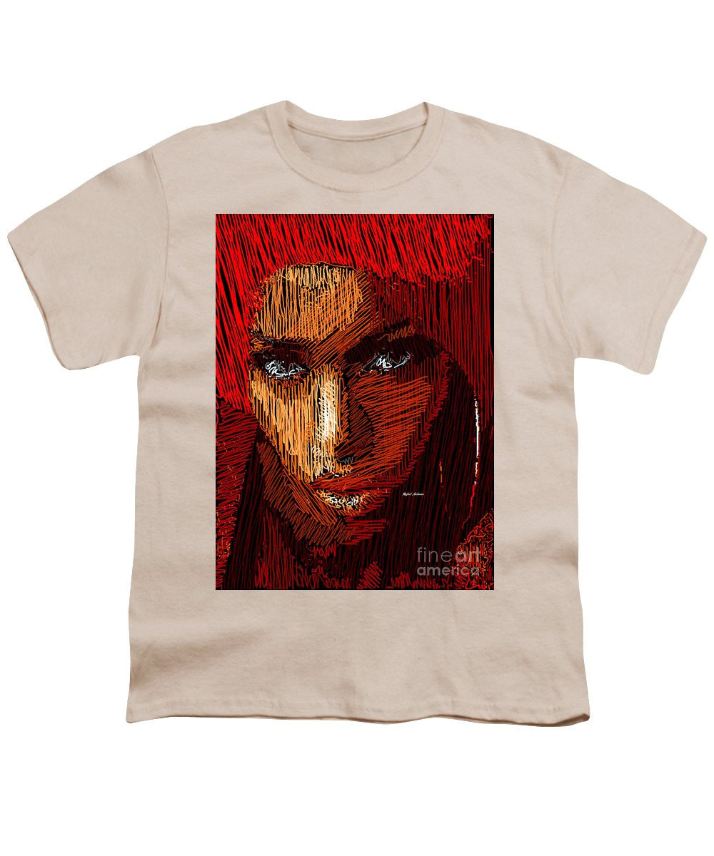 T-shirt pour jeunes - Portrait en studio au crayon 61