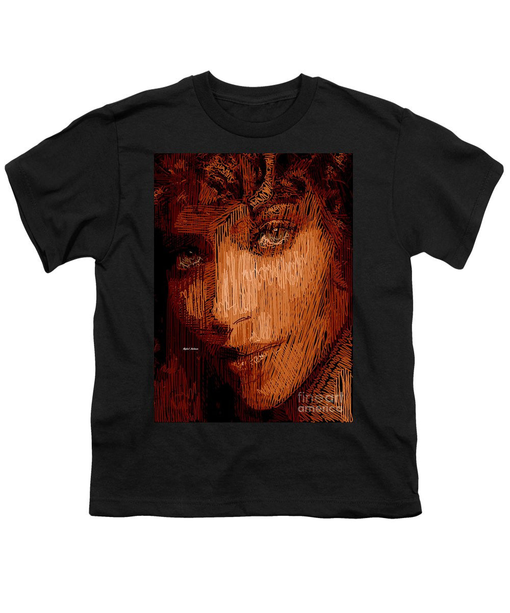 T-shirt pour jeunes - Portrait en studio au crayon 62