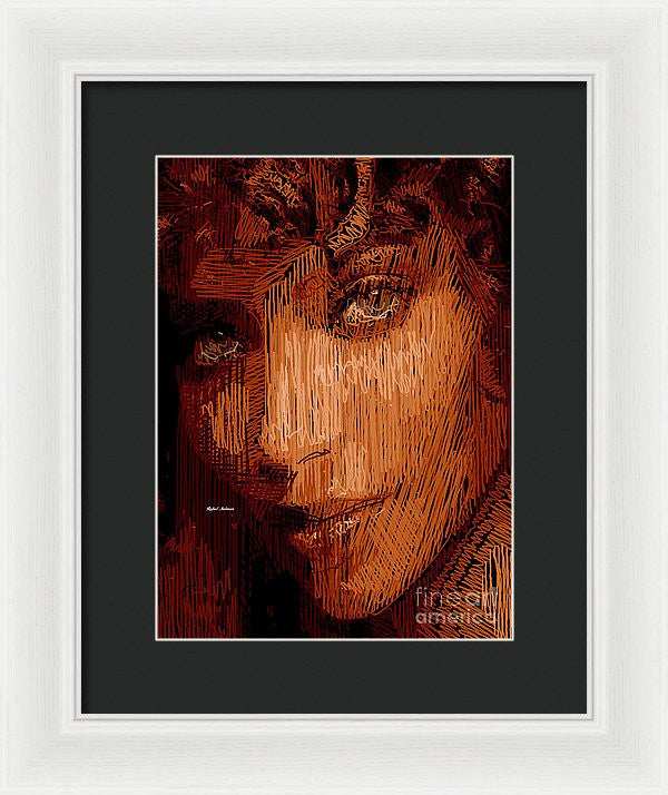 Framed Print - Studio Portrait In Pencil 62